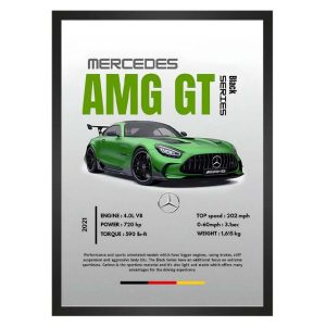 تابلو مرسدس AMG GT سبز