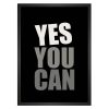 تابلو نوشته انگیزشی yes you can