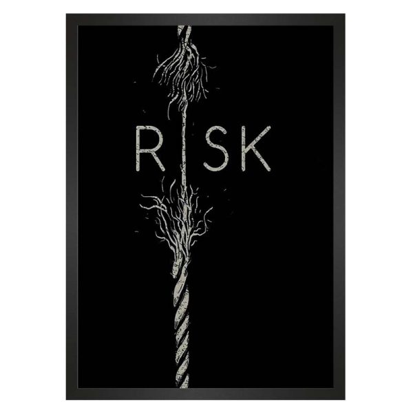 تابلو نوشته ریسک Risk