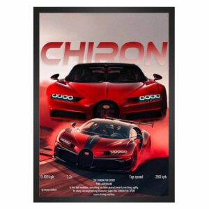 تابلو طرح ماشین مدل بوگاتی شیرون Bugatti Chiron