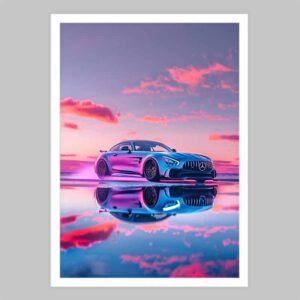 تابلو طرح ماشین مدل بنز benz