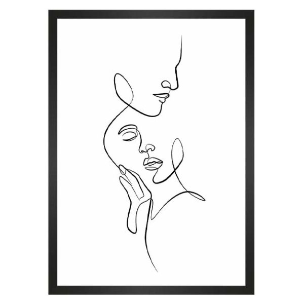 تابلو لاین آرت عاشقانه