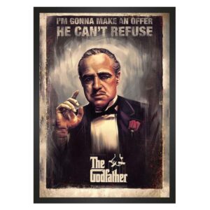 تابلو قاب عکس طرح پدرخوانده godfather