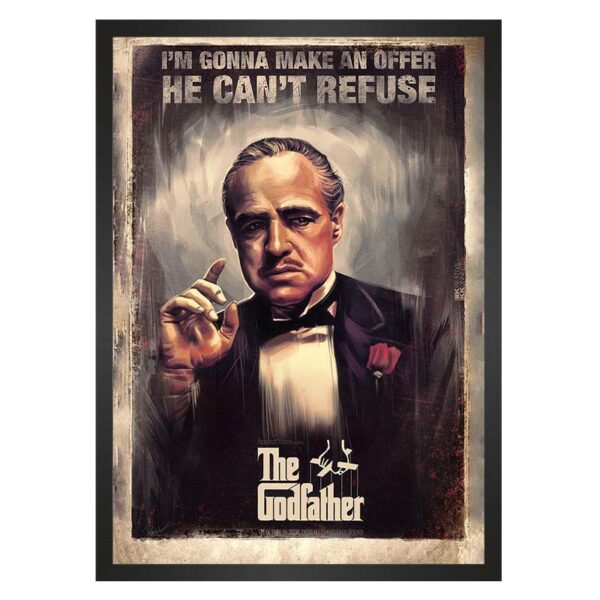 تابلو قاب عکس طرح پدرخوانده godfather