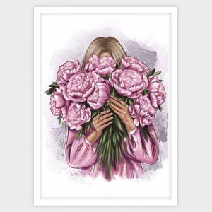 تابلو دخترانه رز