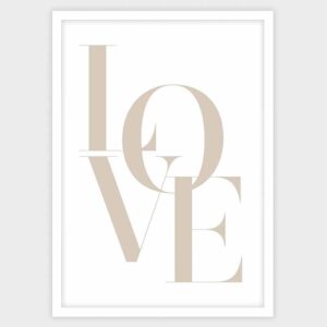تابلو نوشته love