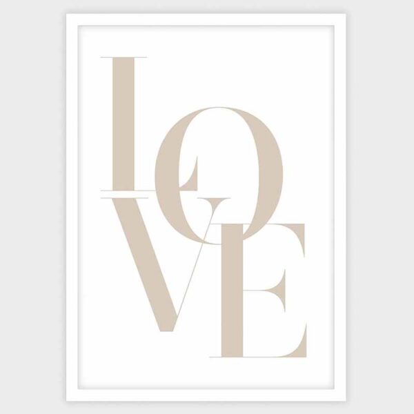 تابلو نوشته love