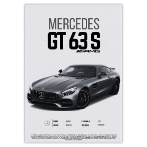 پوستر ماشین مرسدس بنز gt63 amg