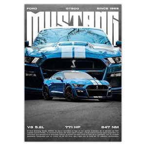 پوستر ماشین فورد موستانگ