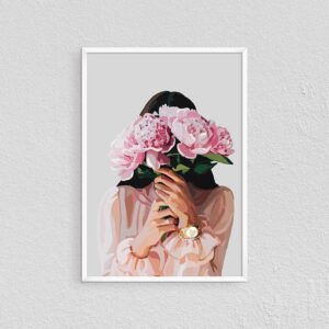 تابلو دخترانه طرح گل