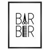 تابلو نوشته آرایشگاه طرح barber