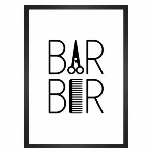 تابلو نوشته آرایشگاه طرح barber