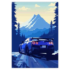 پوستر ماشین Nissan GTR