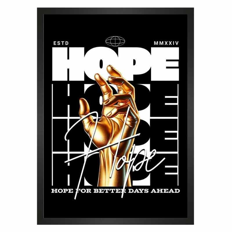 تابلو نوشته طرح امید hope
