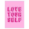 پوستر دخترانه طرح LOVE YOUR SELF