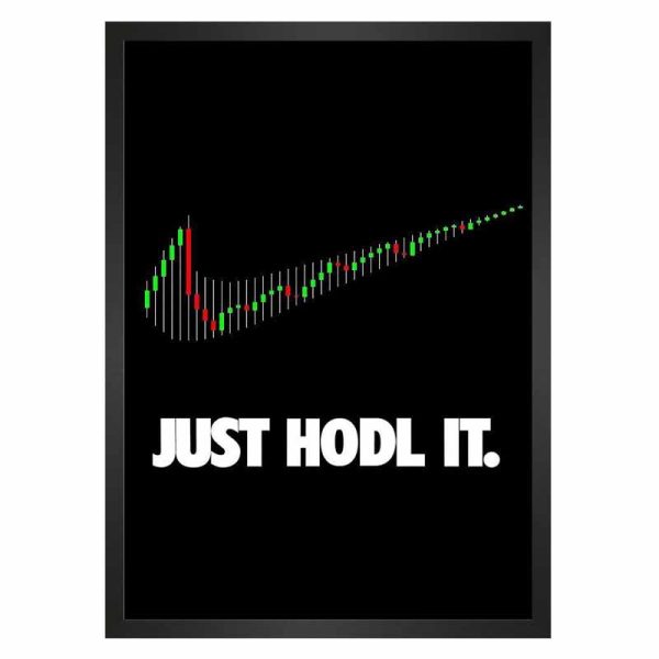 تابلو رمزارز JUST HODL IT