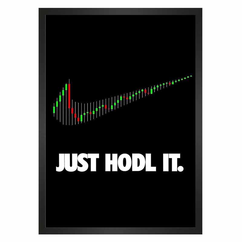 تابلو رمزارز JUST HODL IT