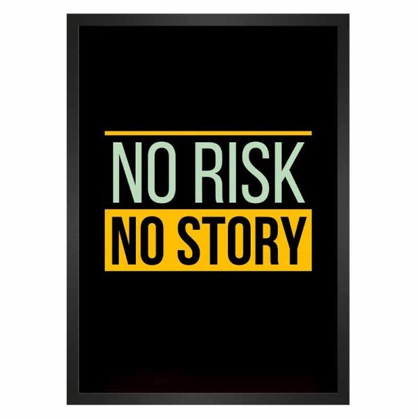 تابلو انگیزشی ریسک No Risk No Story