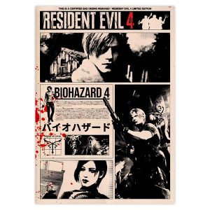 پوستر بازی رزیدنت ایول 4 resident evil