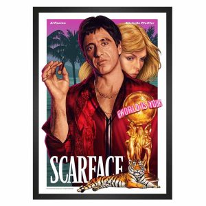 تابلو سینمایی صورت زخمی Scarface