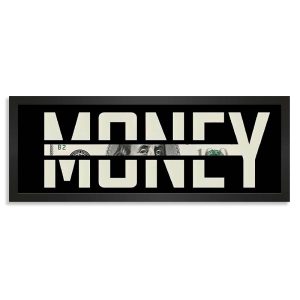 تابلو دلار باریک و بلند طرح money