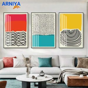 تابلو مدرن سه تکه سبک آرتیستیک