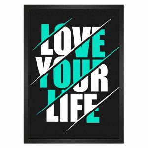تابلو نوشته LOVE YOUR LIFE